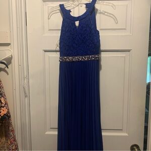 Xtraordinary dark blue girls formal dress